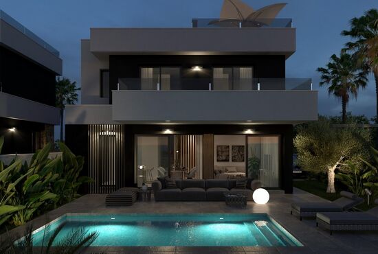 3-izb. Vila Na predaj, Alicante, Ciudad Quesada, Španielsko [N8543]