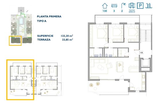 3-izb. Apartmán Na predaj, Murcia, San Pedro del Pinatar, Španielsko [N8082]