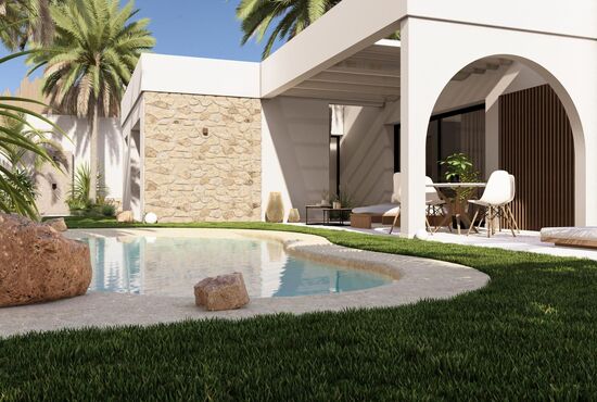 2-izb. Vila Na predaj, Murcia, Banos y Mendigo, Španielsko [N8306]