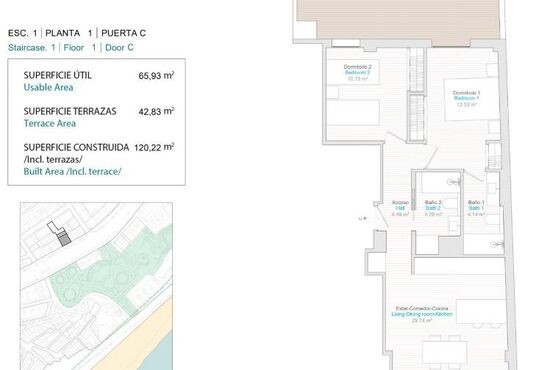 2-izb. Apartmán Na predaj, Alicante, Villajoyosa, Španielsko [N8195]