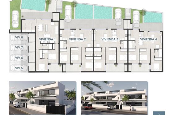 3-izb. Bungalov Na predaj, Murcia, San Pedro del Pinatar, Španielsko [N8089]