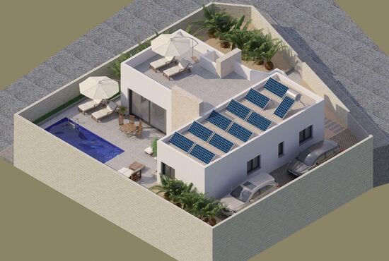 3-izb. Vila Na predaj, Alicante, Benijofar, Španielsko [N8223]