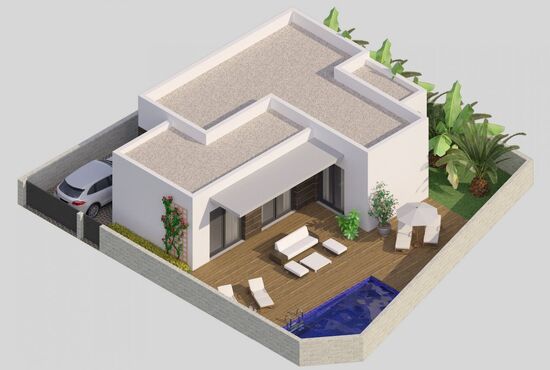 2-izb. Vila Na predaj, Alicante, Benijofar, Španielsko [N6123]