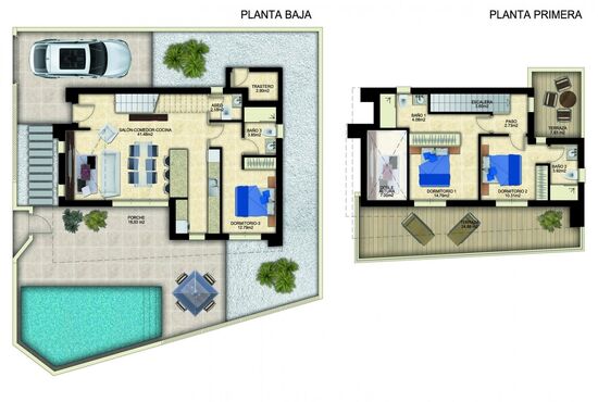 3-izb. Vila Na predaj, Alicante, Benijofar, Španielsko [N6126]