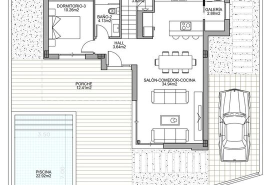 3-izb. Vila Na predaj, Alicante, Benijofar, Španielsko [N6124]