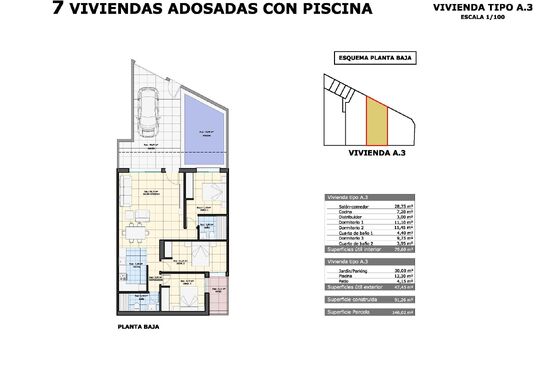 3-izb. Bungalov Na predaj, Alicante, Pilar de La Horadada, Španielsko [N8651]