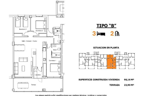 3-izb. Apartmán Na predaj, Alicante, San Miguel de Salinas, Španielsko [N8744]