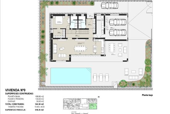 5-izb. Vila Na predaj, Alicante, Pilar de La Horadada, Španielsko [SP1389]