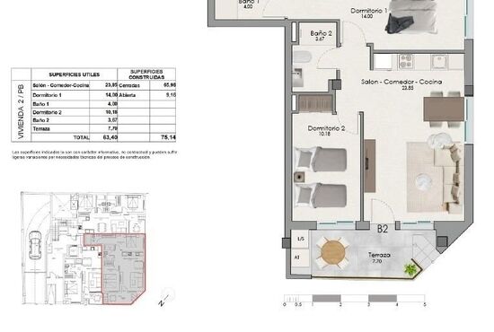 2-izb. Apartmán Na predaj, Alicante, Santa Pola, Španielsko [N9893]