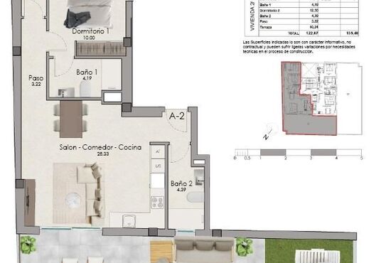 2-izb. Penthouse Na predaj, Alicante, Santa Pola, Španielsko [N9895]