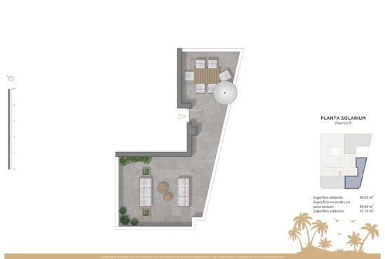 2-izb. Penthouse Na predaj, Alicante, Guardamar del Segura, Španielsko [N9890]