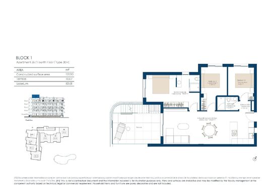 3-izb. Penthouse Na predaj, Murcia, Banos y Mendigo, Španielsko [SP1735]