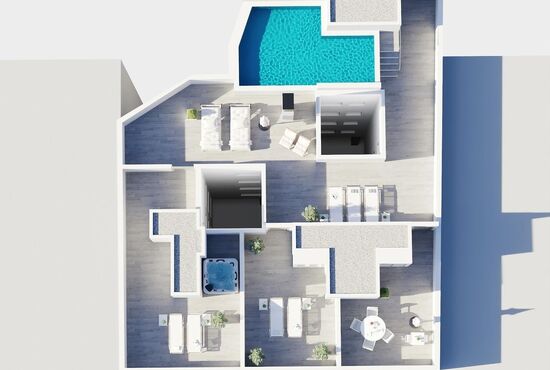 3-izb. Penthouse Na predaj, Alicante, Torrevieja, Španielsko [N9842]