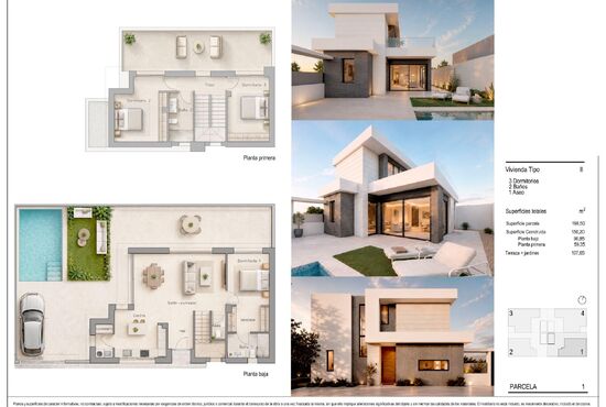 3-izb. Vila Na predaj, Alicante, Pilar de La Horadada, Španielsko [N9832]