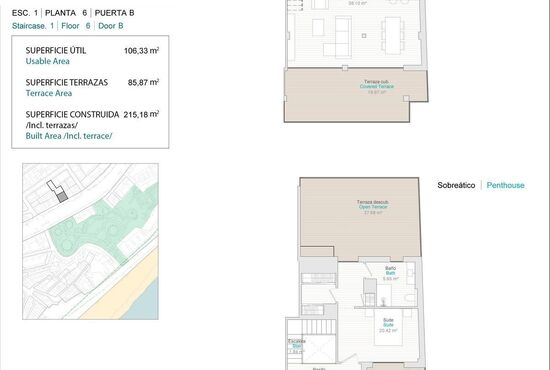 3-izb. Penthouse Na predaj, Alicante, Villajoyosa, Španielsko [N8319]