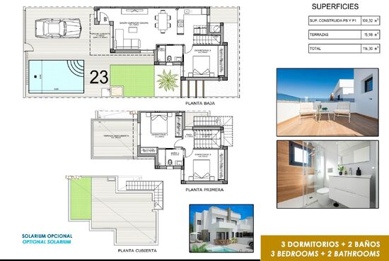 3-izb. Vila Na predaj, Alicante, Orihuela, Španielsko [N9800]