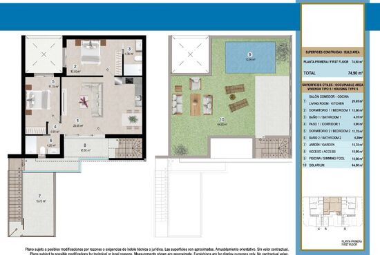2-izb. Bungalov Na predaj, Murcia, San Pedro del Pinatar, Španielsko [N9766]