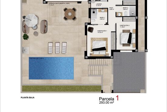 3-izb. Vila Na predaj, Alicante, Benijofar, Španielsko [N9760]