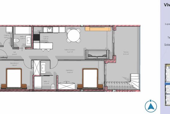 2-izb. Penthouse Na predaj, Alicante, Guardamar del Segura, Španielsko [N9733]