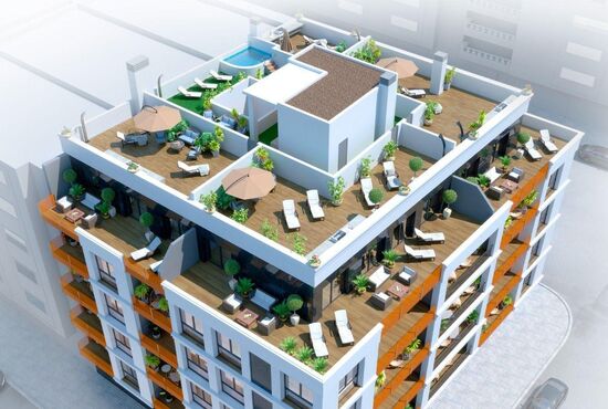 2-izb. Penthouse Na predaj, Alicante, Torrevieja, Španielsko [N9334]
