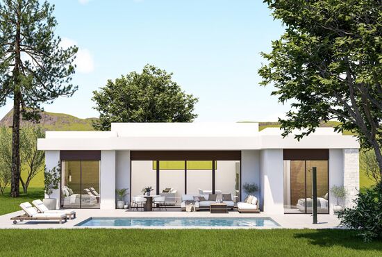 2-izb. Vila Na predaj, Alicante, Pinoso, Španielsko [N9694]